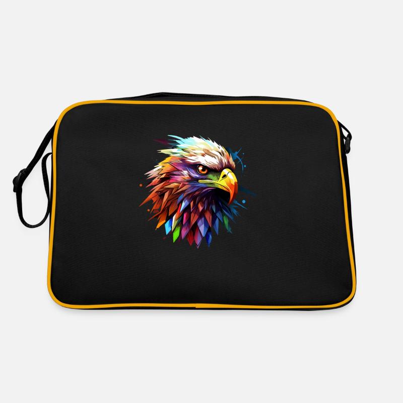 Colorful Eagle Head Retro Bag