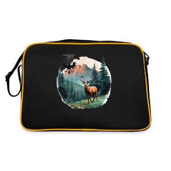 Tyrolienne Adler & Hirsch est fidèle au Land du Tyrol - Sac Retro - noir/or - Dos