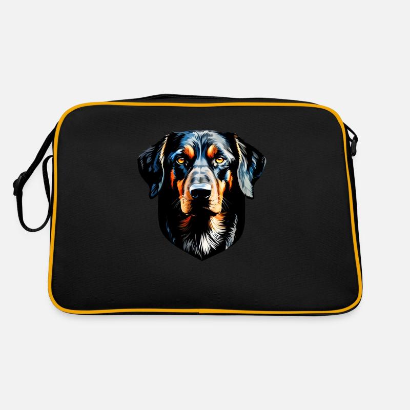 Coon Hound Kopf - Grafik Retro Tasche