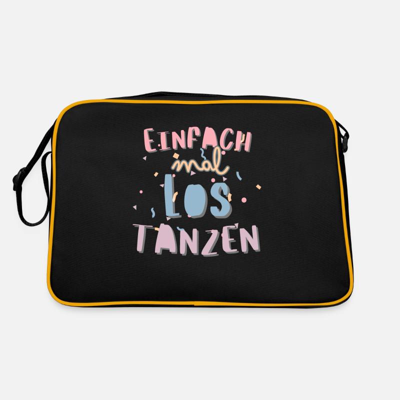 Just start dancing Motivational quote for dancing Retro Bag