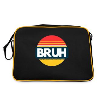Bruh Coucher de soleil - Sac Retro - noir/or - Dos