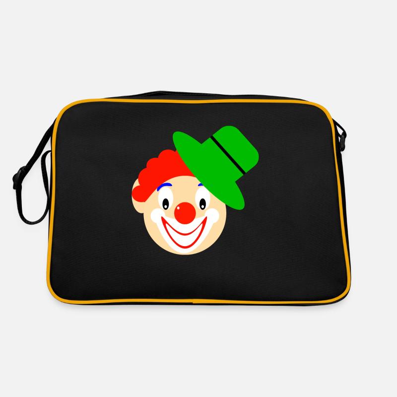 Clown, Clown Face Retro Bag