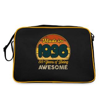 Born in 1936 - Vintage 1936 Birthday Retro - Retro Bag - black/gold - Back