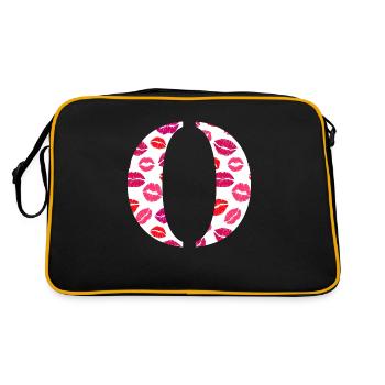 Lettre o bisous - Sac Retro - noir/or - Dos