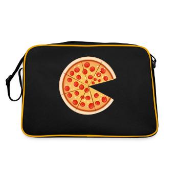 Pizza Dad Pizza slice - Retro Bag - black/gold - Back