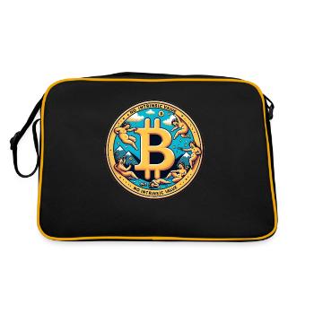 Le bitcoin n’a pas de valeur intrinsèque - Sac Retro - noir/or - Dos