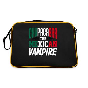 Chupacabra The Mexican Vampire Cryptid Creature - Retro Bag - black/gold - Back