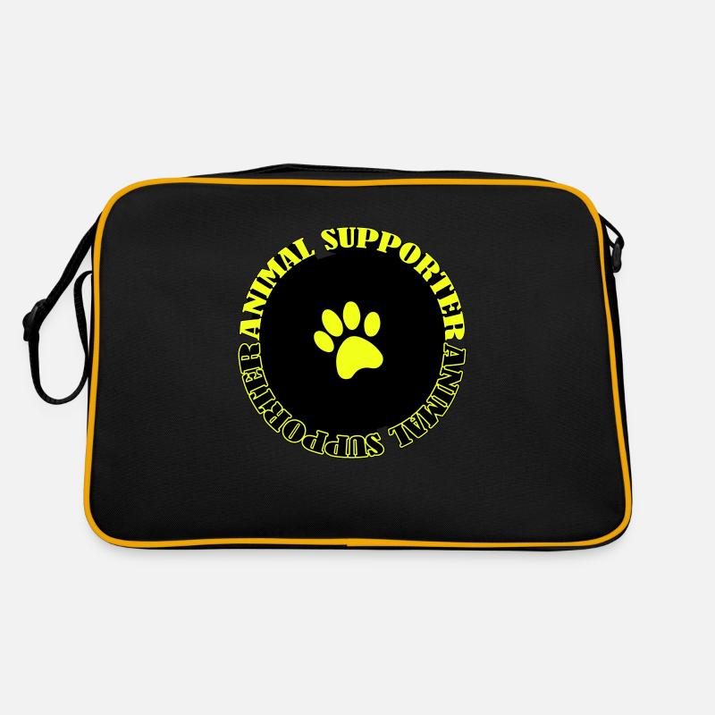 Animal Supporter - Retro Bag - black/gold