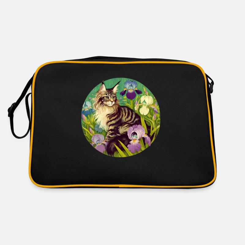 Brown Tabby Cat Iris Retro Bag