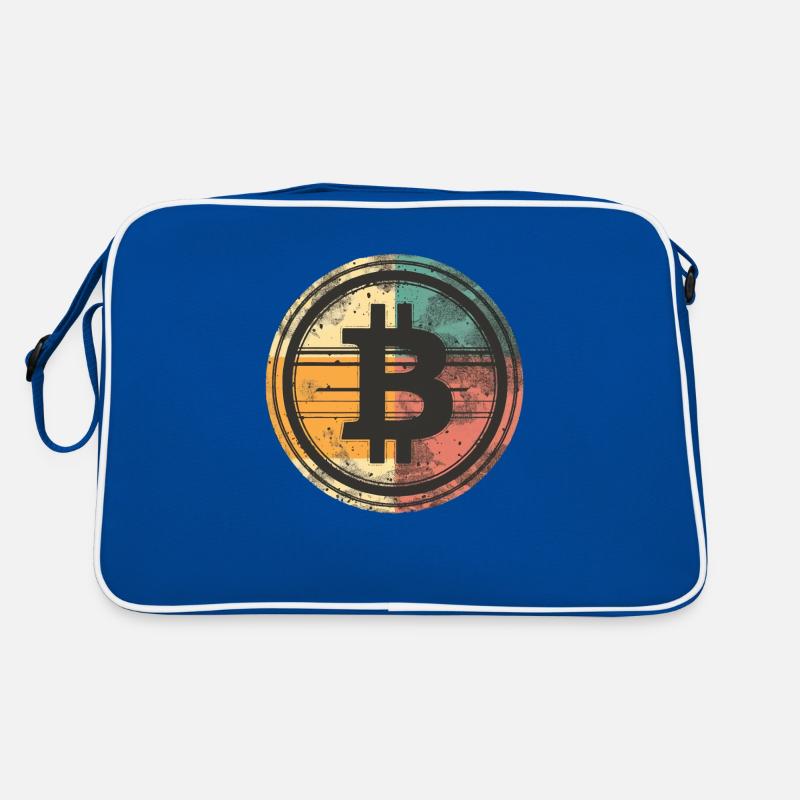 Bitcoin BTC Kryptos Kryptowährung Crypto Retro Tasche