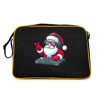 Père Noël à moto avec lunettes de soleil - Sac Retro - noir/or - Dos