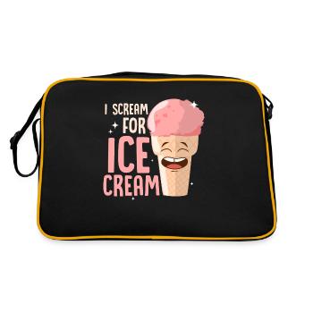 Je crie pour la crème glacée Summer Scoop Cone - Sac Retro - noir/or - Dos