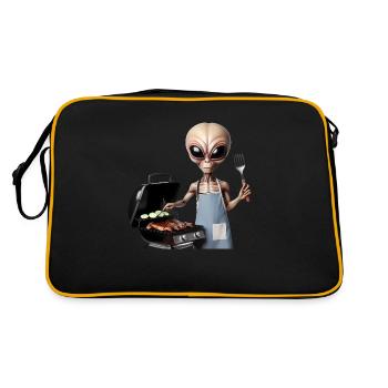 Alien Koch - Retro Bag - black/gold - Back
