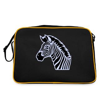 zebra - Retro Bag - black/gold - Back