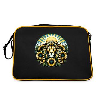 Leo Lion - Sac Retro - noir/or - Dos