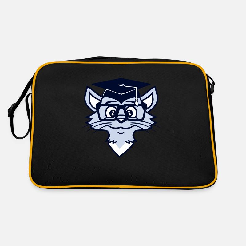 College Graduation Cat Graduation Passed Retro Bag