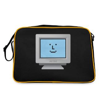 CRT design - Hello everyone! - Retro Bag - black/gold - Back