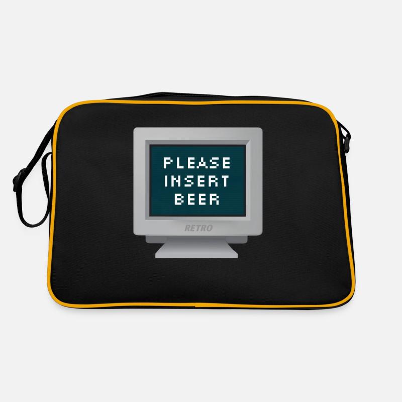 CRT design - Please put some beer. Retro Bag