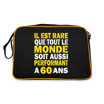 60 ans performant cadeau d'anniversaire 60 ans - Sac Retro - noir/or - Dos