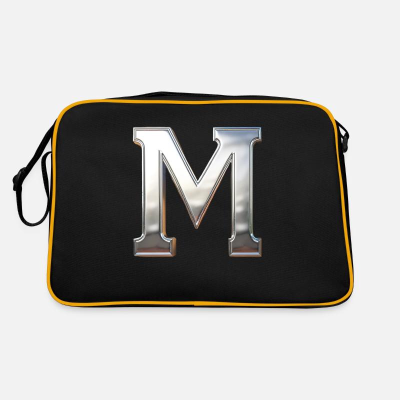 Chrome ,, M " Métallisé Sac Retro