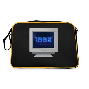 CRT Design - Rétro 90 - Sac Retro - noir/or - Dos