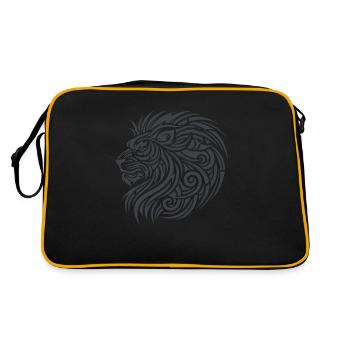 Lion Tribal - Retro Bag - black/gold - Back