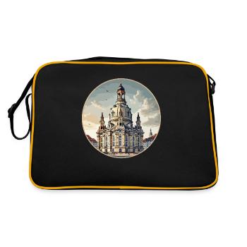 Dresdner Frauenkirche - Retro Bag - black/gold - Back