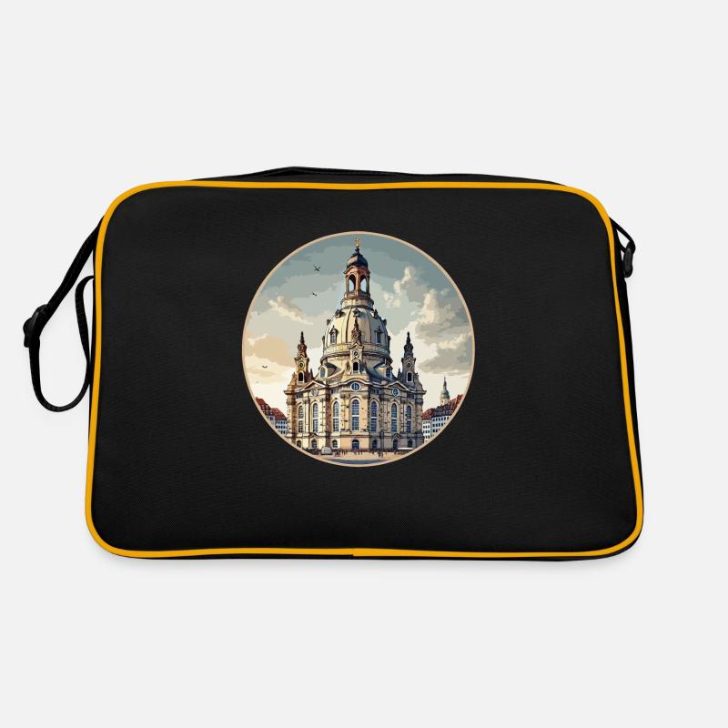 Dresdner Frauenkirche Retro Tasche