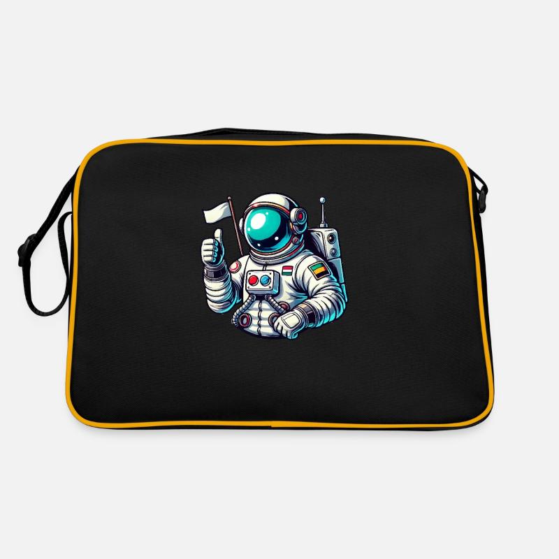 Astronaut Comic Retro Tasche