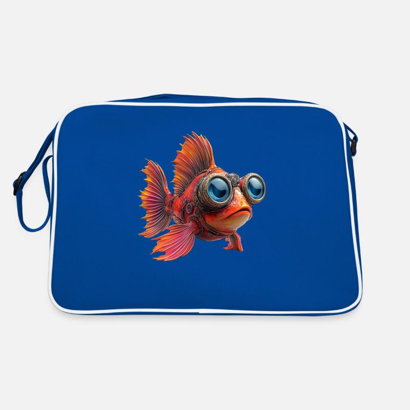 Drôle de poisson en combinaison de plongée Sac Retro