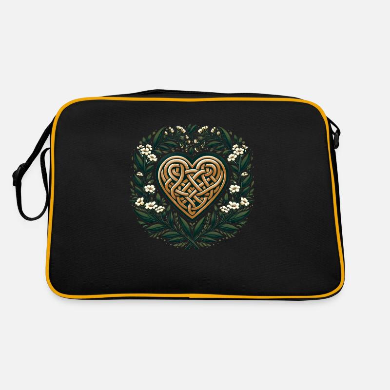 Celtic Art Heart Springtime Druid Pagan Artwork Retro Bag