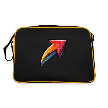 arrow - Retro Bag - black/gold - Back