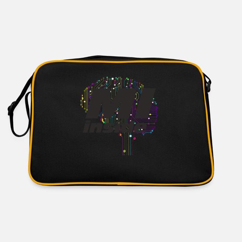 MI inside 1 - Retro Tasche - Schwarz/Gold