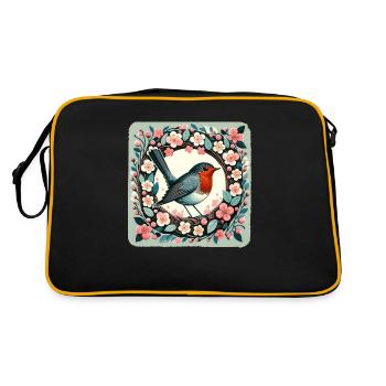 Vintage Robin - Retro Bag - black/gold - Back