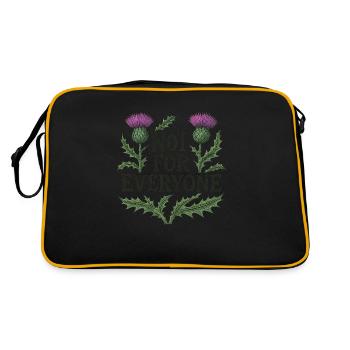 Not for everyone - Retro Bag - black/gold - Back