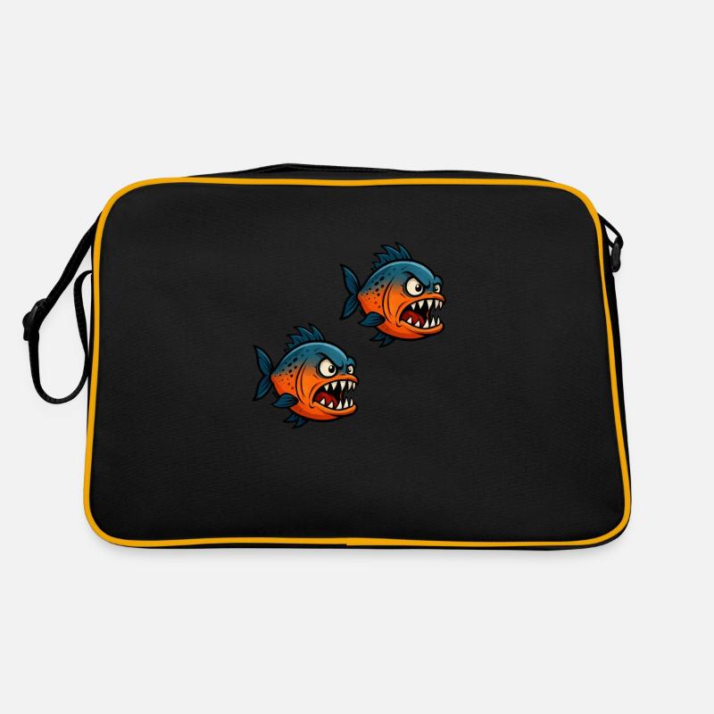 piranha comic 2 Retro Tasche