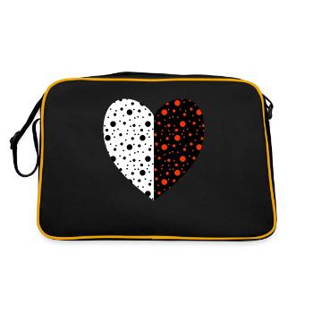 Heart - Retro Bag - black/gold - Back