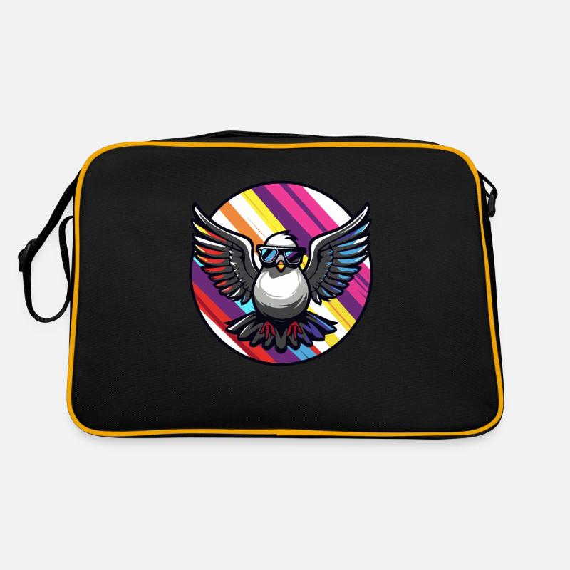 Taube Vogel Cool Comic Retro Tasche