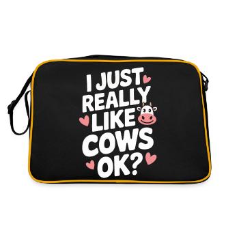 Éleveur de vaches Ferme Éleveur de vaches - Sac Retro - noir/or - Dos
