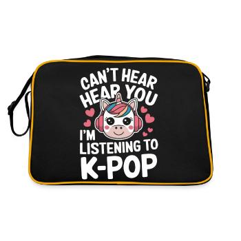 Musique K-Pop Pop Coréenne - Sac Retro - noir/or - Dos