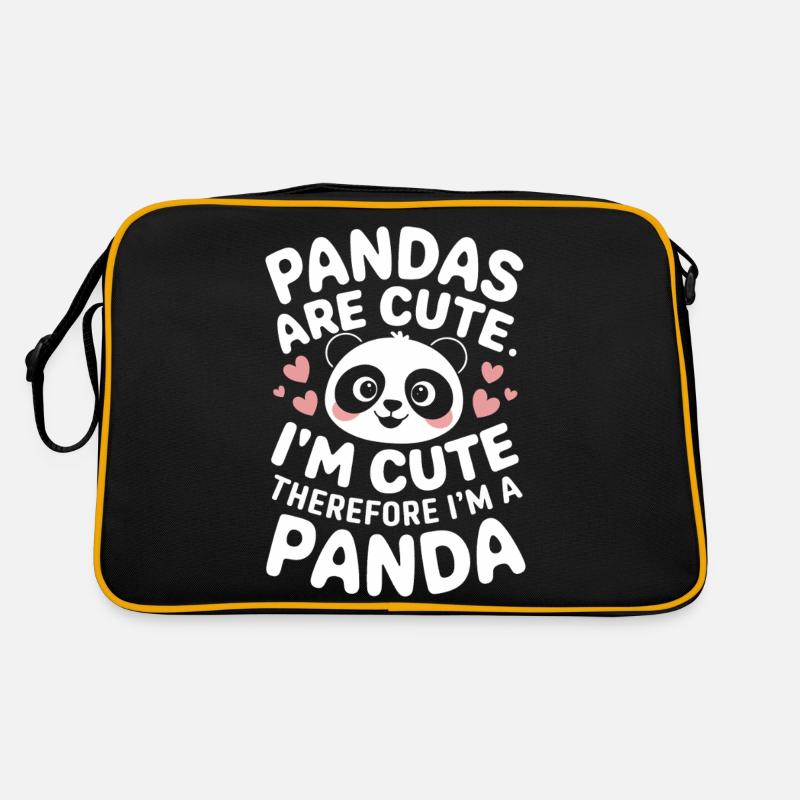 Panda Ours Panda Animal Pandas Sac Retro