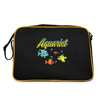 Aquarist Aquarium Aquarist Fischhalter - Retro Tasche - Schwarz/Gold - Hinten