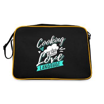 Cooking Chef Cook Funny Chef - Retro Bag - black/gold - Back