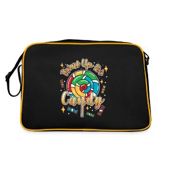 Turnt Up For Candy I Lollipop I Candy - Retro Bag - black/gold - Back