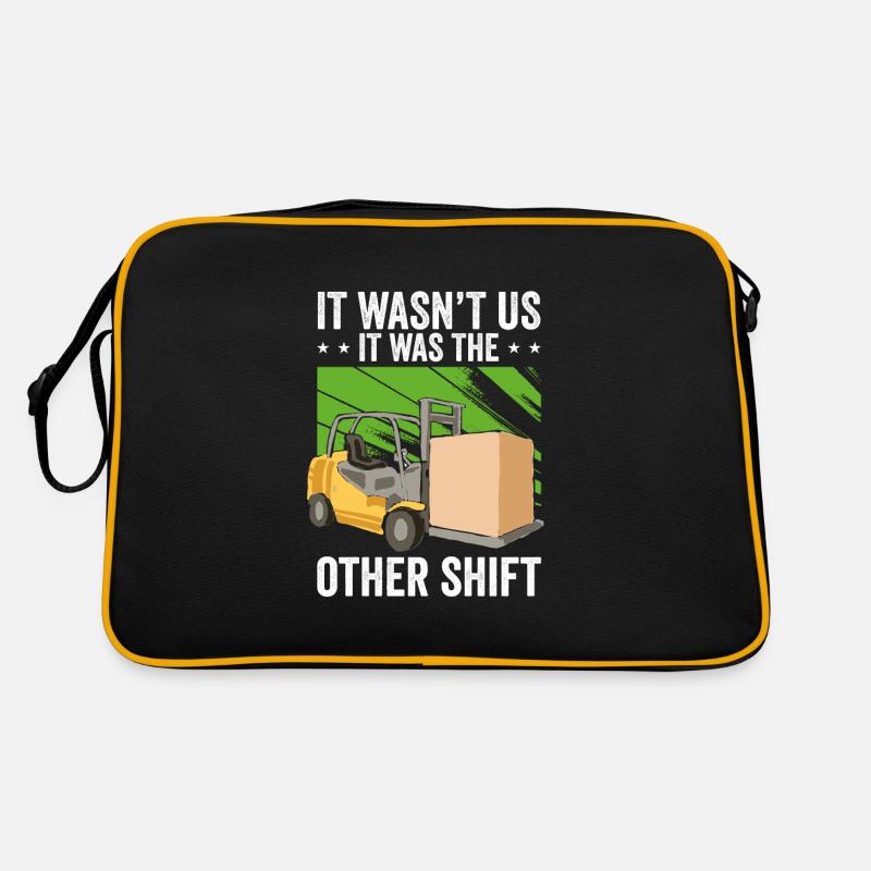 Gabelstapler Gabelstaplerfahrer Staplerfahrer Retro Tasche