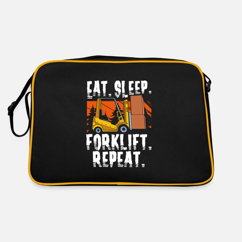 Gabelstaplerfahrer Retro Tasche