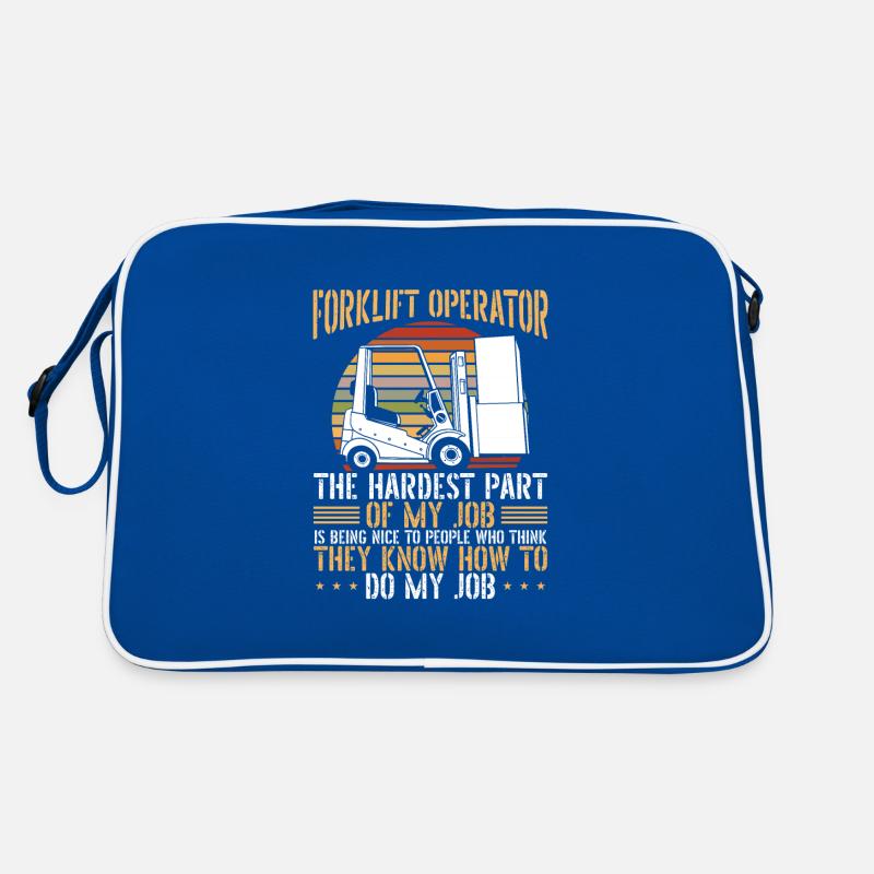 Forklift Operator Retro Bag