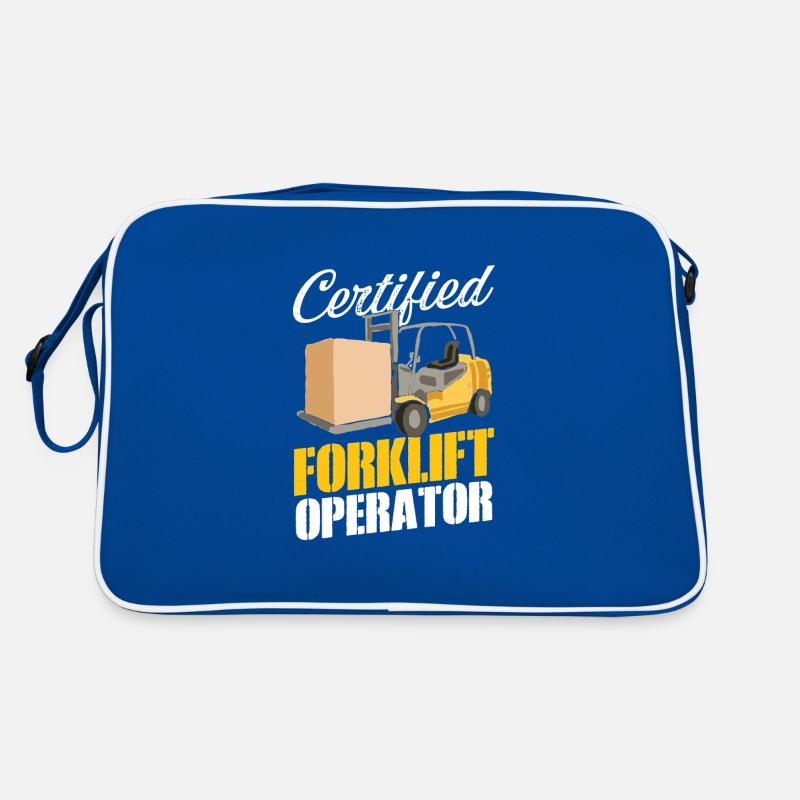 Certified Forklift Operator Forklift Driver Retro Bag