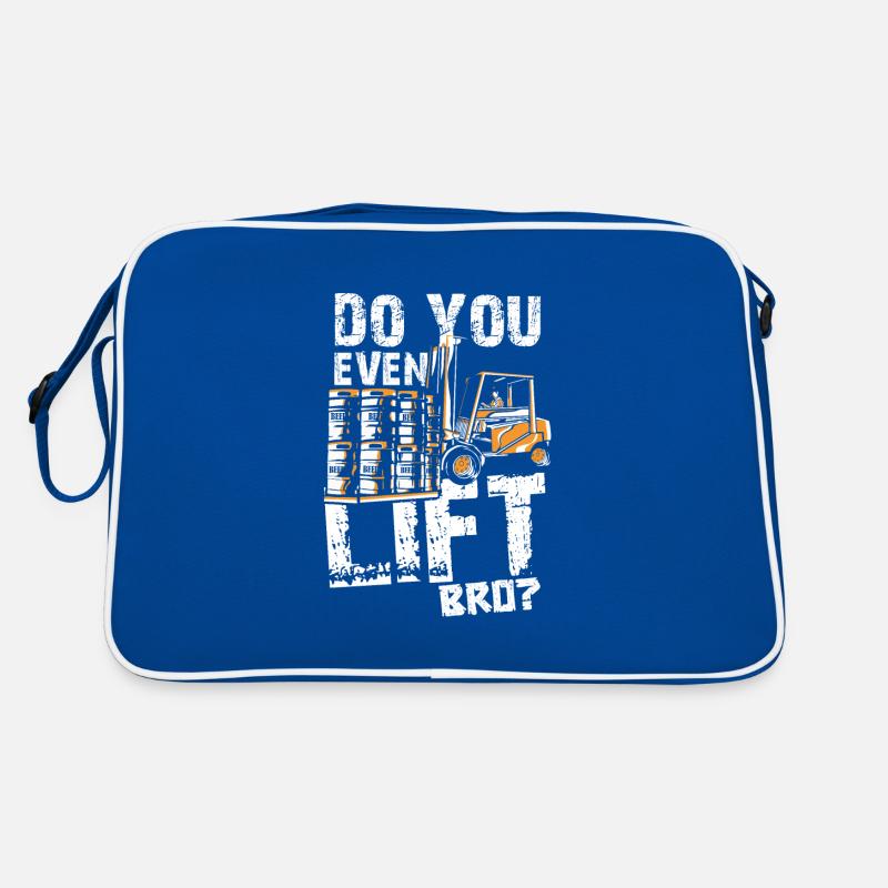 Gabelstapler Geschenkidee Retro Tasche