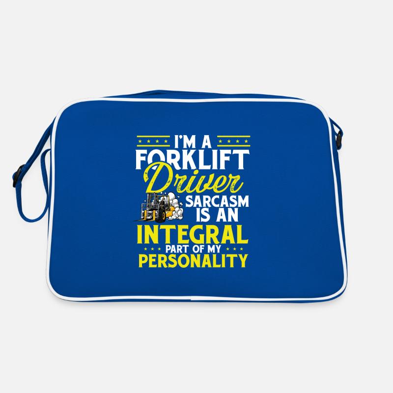 Gabelstaplerfahrer Retro Tasche